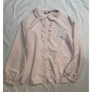 American Vintage Style Trix Ruffle Front Blouse, Size 16